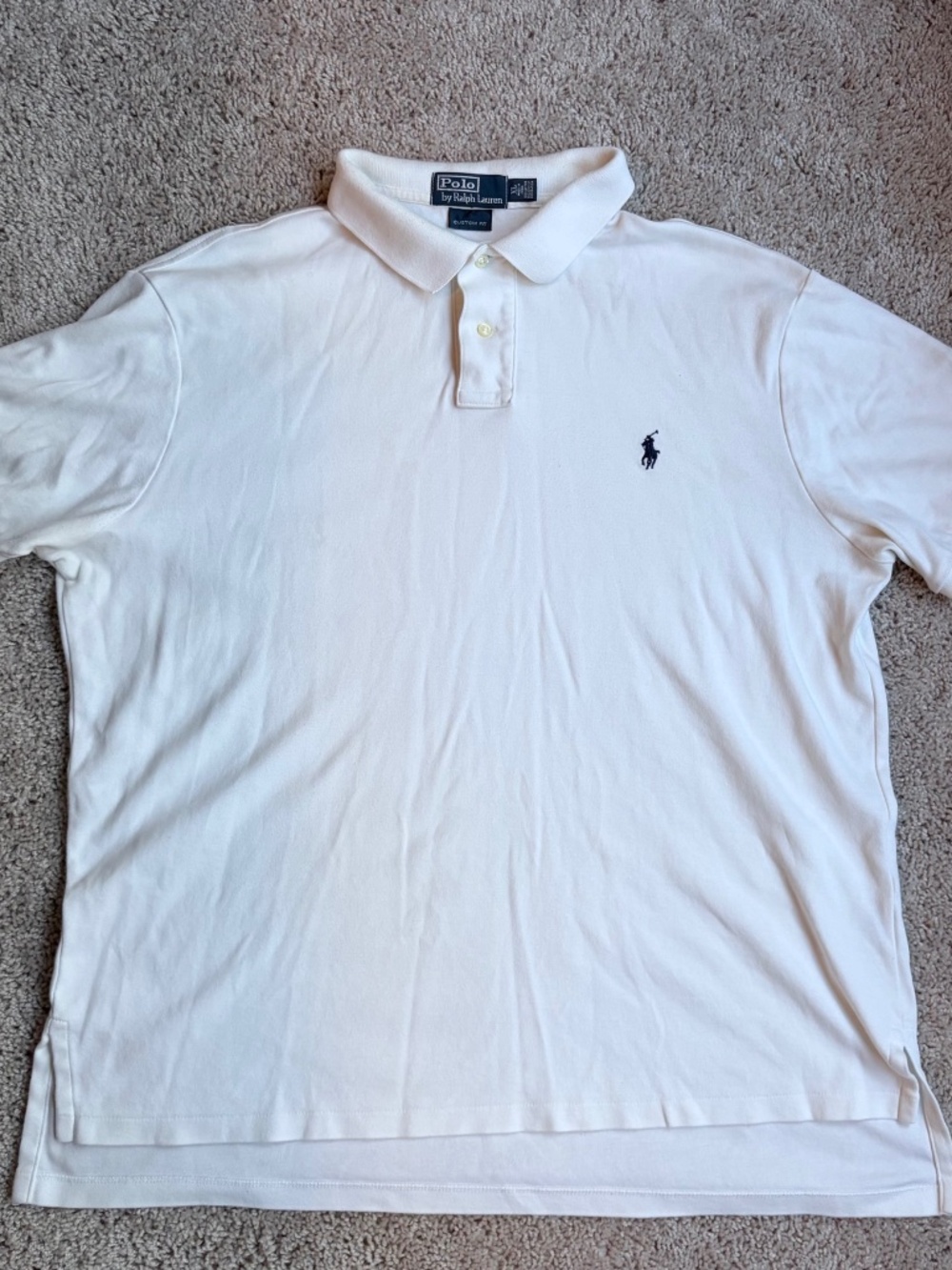 Mens White Polo Ralph Lauren Polo Shirt